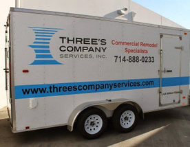 Orange County Fleet vehicle vinyl lettering