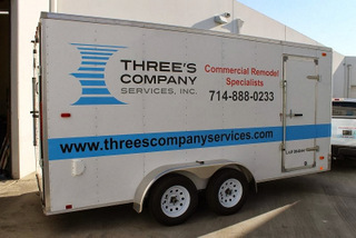 Orange County Fleet vehicle vinyl lettering