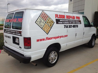 Vehicle vinyl lettering and decals Orange County CA