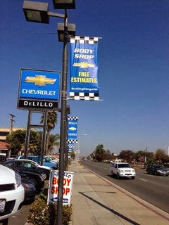 Pole Banner Signs for Orange County Auto Dealerships