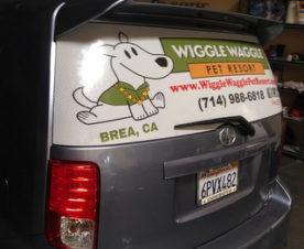 Vehicle vinyl window perf Brea CA