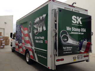 Commercial box truck wraps Orange County
