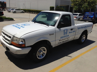 Dealership parts truck vehicle graphics