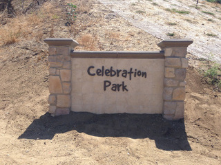 Aluminum letters for monument signs in Orange County