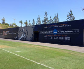 Stadium vinyl wall wraps Orange County