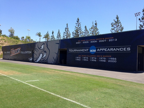 Stadium vinyl wall wraps Orange County