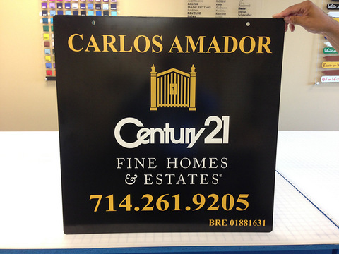 Franchise real estate signs Fullerton CA