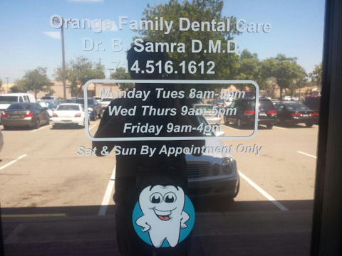 Vinyl window and door graphics Orange County