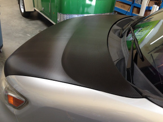 Carbon fiber hood vehicle wraps Orange County