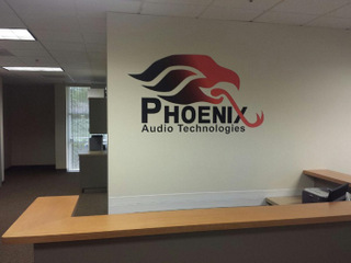 Die cut vinyl graphic lobby signs Orange County