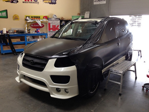 Black matte vehicle wraps Orange County