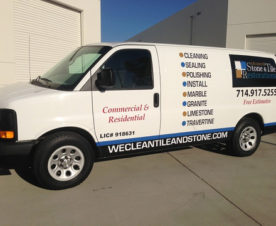 Contractor van graphic Orange County