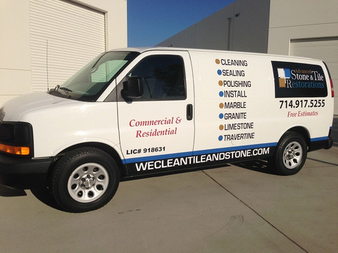 Contractor van graphic Orange County