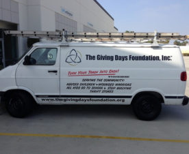 Van decals and lettering Orange County