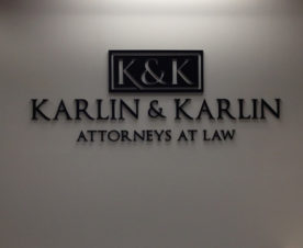 Law office lobby signs Orange County