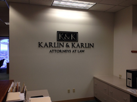 Law firm lobby signs Orange County