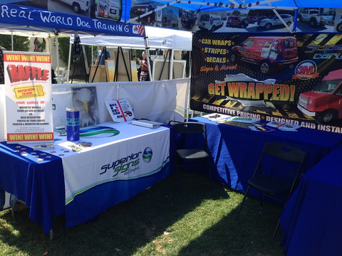 Trade show table throws Irvine CA