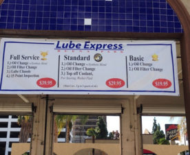 Auto Service Center Banner Signs Orange County