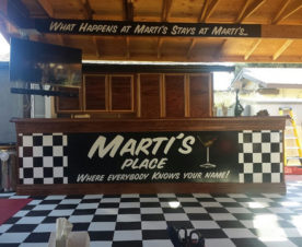 Vinyl bar wraps Orange County