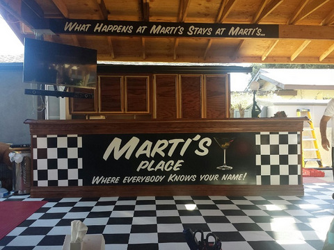 Vinyl bar wraps Orange County