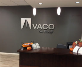 Brushed metal lobby signs Orange County