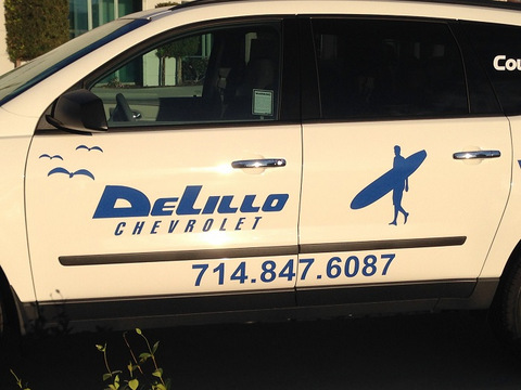 Dealership courtesy shuttle vehicle graphics Orange County