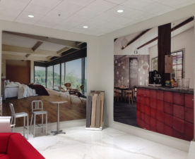 Product Showroom Wall Mural Panels Orange County
