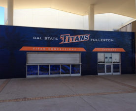 Wall wraps for school gyms and concession stands in Orange County
