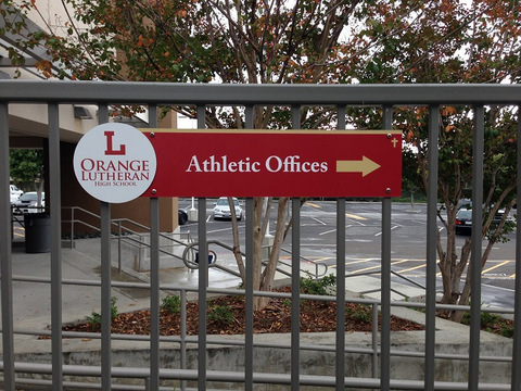 Directional signage for Orange County Schools