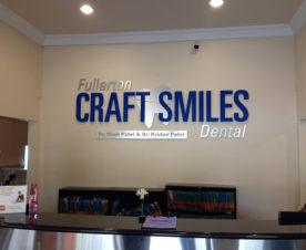 Brushed metal lobby signs Orange County