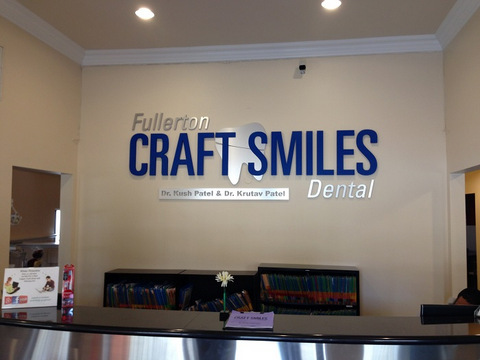 Brushed metal lobby signs Orange County