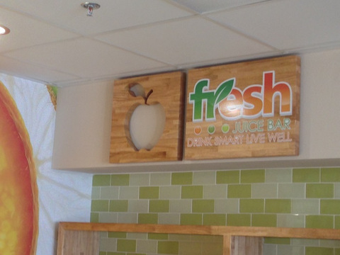 Interior signs for restaurants in Orange County