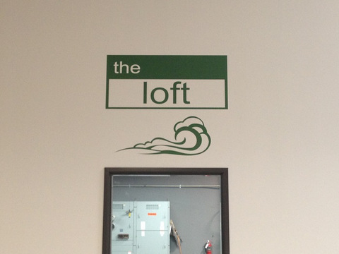 Interior vinyl wall graphics and lettering Orange County