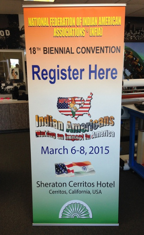 Retractable banner stands Orange County