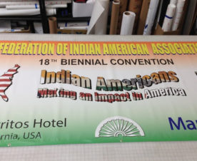 Convention banner stands Orange County