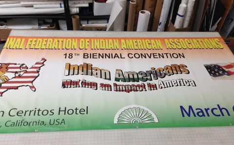 Convention banner stands Orange County