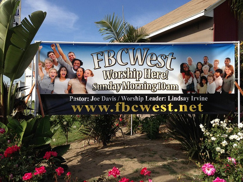 Custom designed vinyl banners Orange County