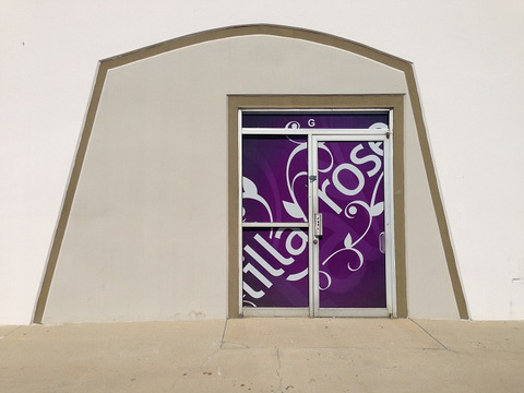 Beauty distributor window graphics Orange County