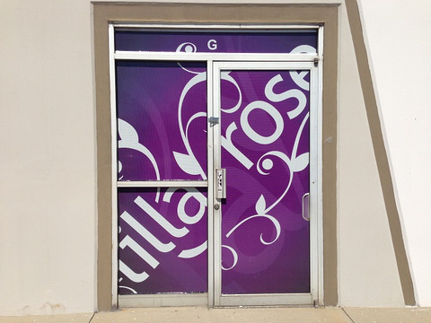 Vinyl door and window graphics Orange County