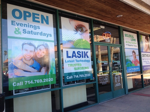 See Through Vinyl Window Graphics Orange County