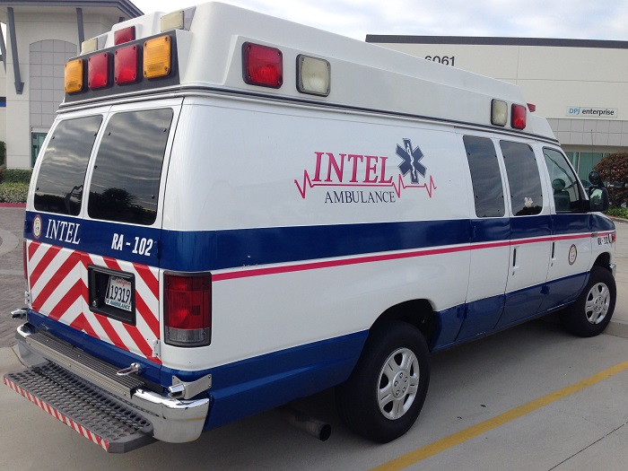 Reflective vinyl graphics for ambulances in Orange County