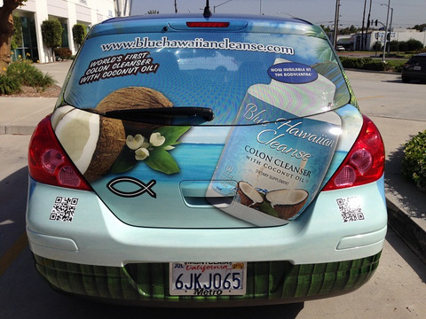 Partial vehicle wraps and vinyl window perf Orange County