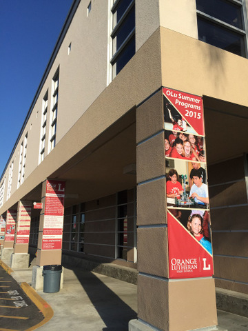 Vinyl Verticle Pillar Banners Orange County