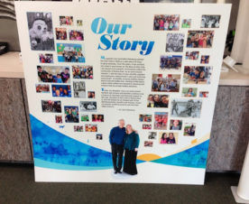Digitally printed story boards for Orange County