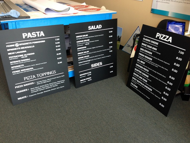 Restaurant menu boards Orange County