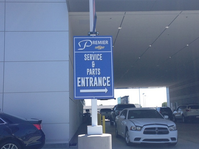 Auto dealer parts and service department signs Orange County