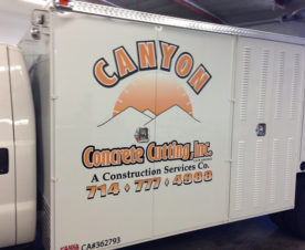 Contractor work truck graphics Buena Park CA