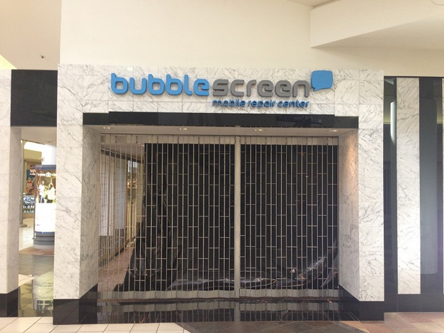 Foam letter tenant signs for Buena Park Mall