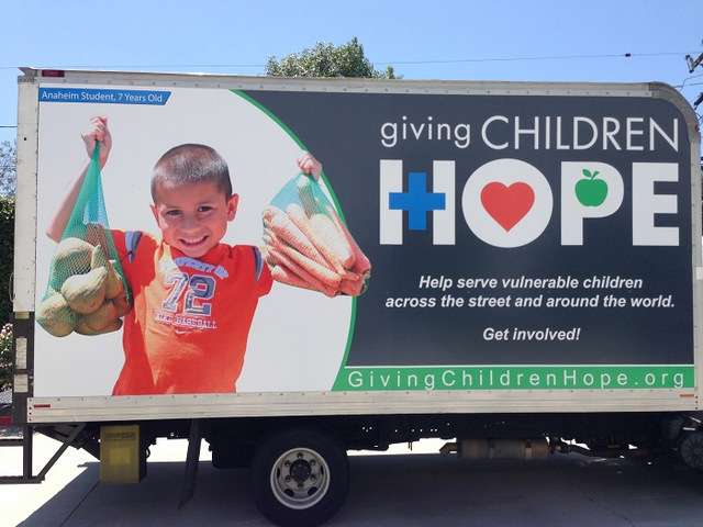 Nonprofit box truck wraps Orange County