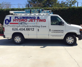 Van graphics for plumbing contractors in Orange County